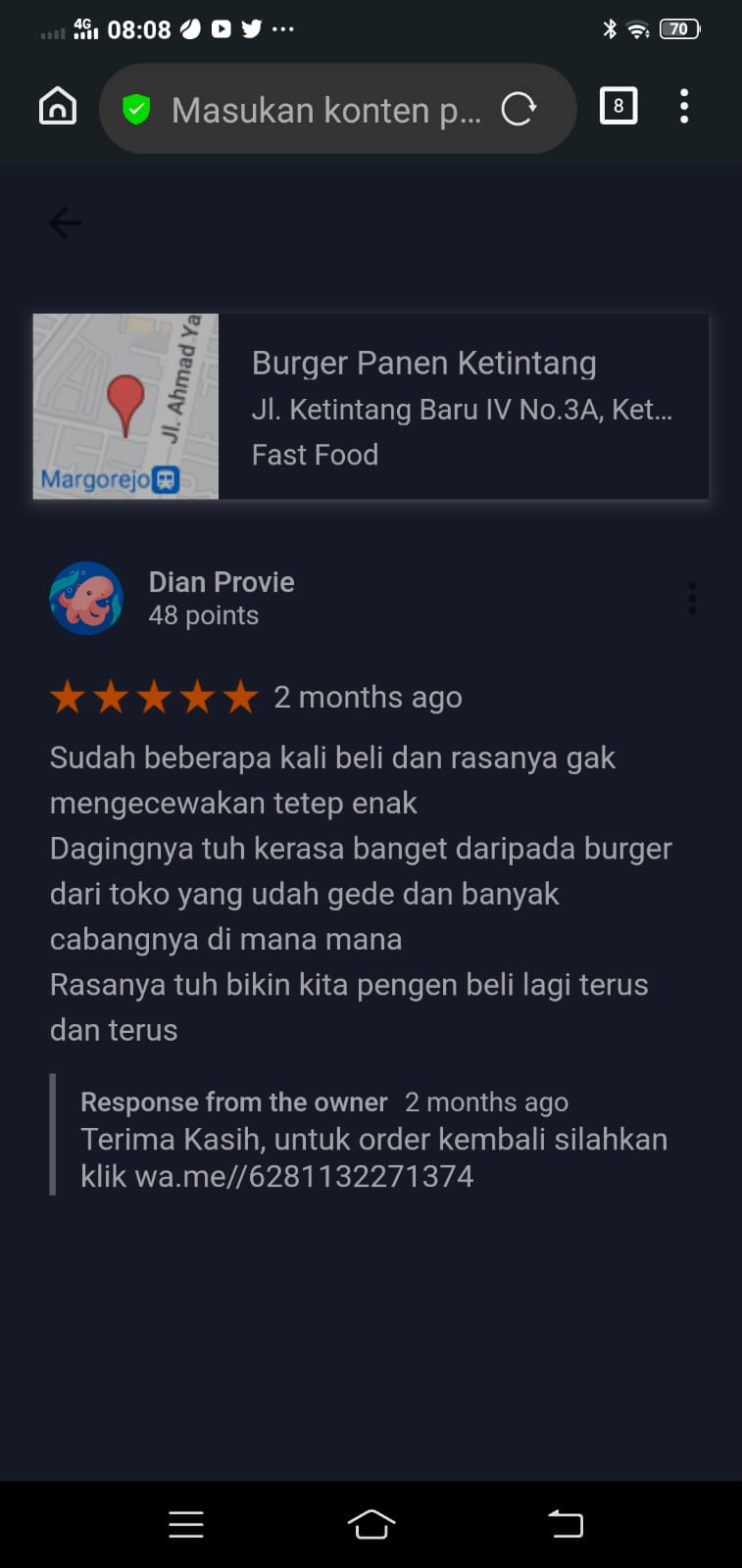 Testimoni-Burger-Panen-Dian-Provie